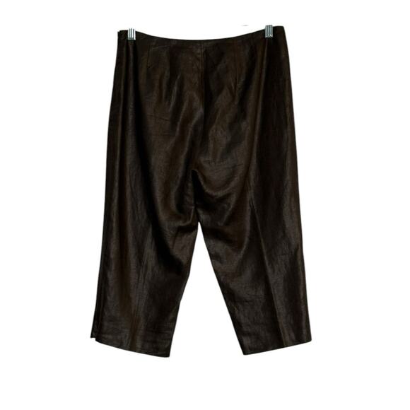 MAGASCHONI brown capri pants size Small - Picture 2 of 8